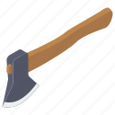 axe, cutting tool, hatchet, tomahawk, woodcutting