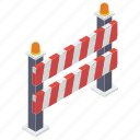 barricade, barrier, barrier sign, construction banner, restricted, road barrier, under construction