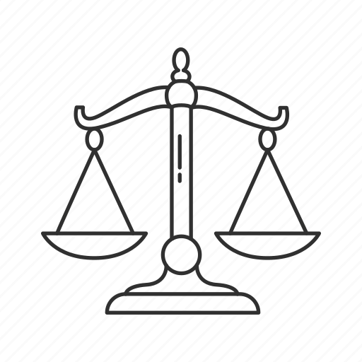 Justice, lawyer, scale, weighing scale icon - Download on Iconfinder