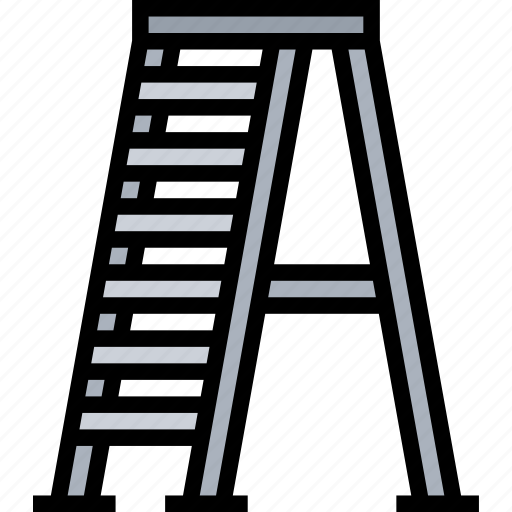 Ladder, stairs, climb, construction, home icon - Download on Iconfinder