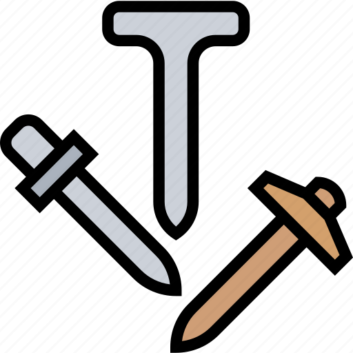 Nail, build, construction, repair, metal icon - Download on Iconfinder