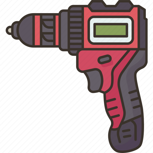 Drill, electric, boring, screwdriver, maintenance icon - Download on Iconfinder