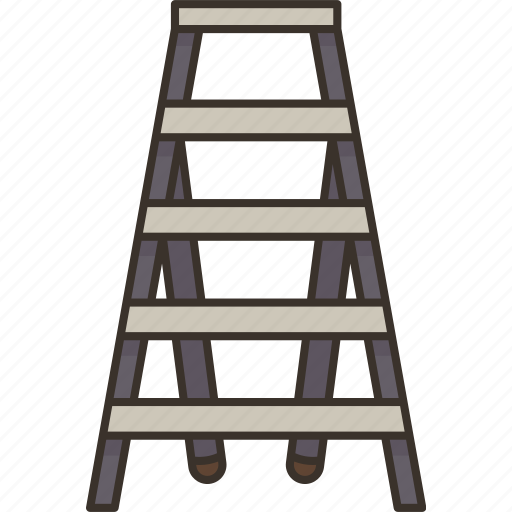 Ladder, steps, staircase, household, construction icon - Download on Iconfinder