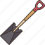 spade, shovel, garden, scoop, tool 