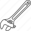 wrench, adjustable, spanner, crescent, mechanical 