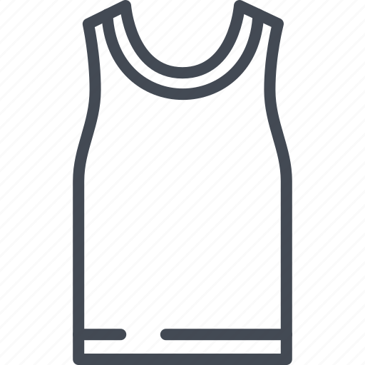 Apparel, clothes, line, outline, shirt, tank, top icon - Download on Iconfinder