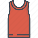 clothes, filled, outline, shirt, tank