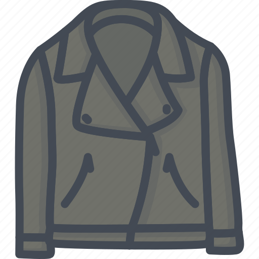 Apparel, clothes, filled, jacket, leather, outline icon - Download on Iconfinder