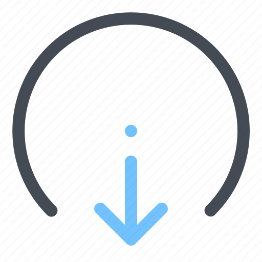 Arrow, down, rectangle, rounded icon - Download on Iconfinder