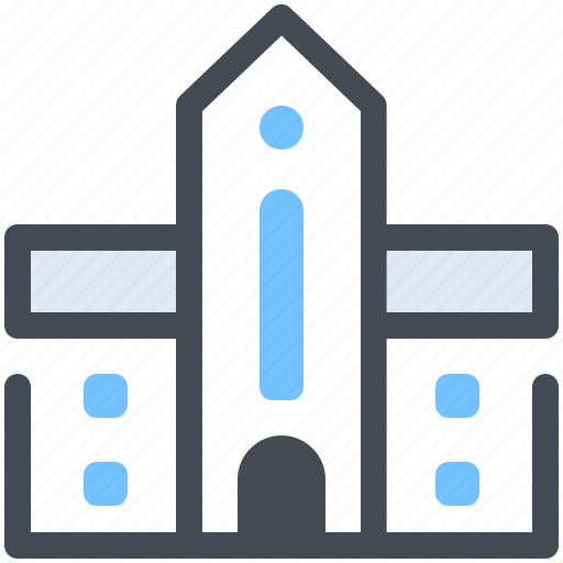 Building, college, education, library, school, university icon - Download on Iconfinder