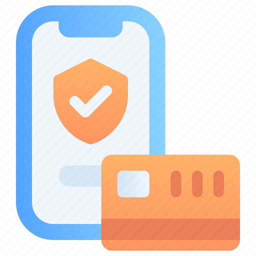 Insurance payment, pay, transaction, mobile, card, insurance, shield icon - Download on Iconfinder
