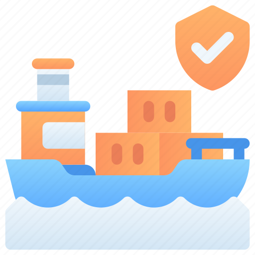 Logistic, delivery, shipping insurance, shipment, ship, insurance, shield icon - Download on Iconfinder