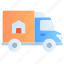 delivery, moving house, relocation, truck, service, real estate, property, house, home 