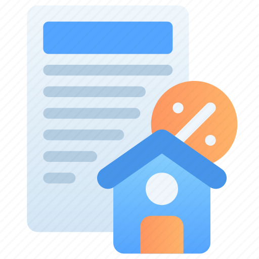 Loan, home loan, mortgage, document, tax, real estate, property icon - Download on Iconfinder