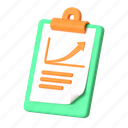 report clipboard, data, report, file, analysis, business, startup, office, 3d icon