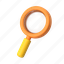 analytics, search, searching, magnifier, analysis, business, startup, office, 3d icon 