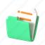 report file, folder, data, file, archive, business, startup, office, 3d icon 