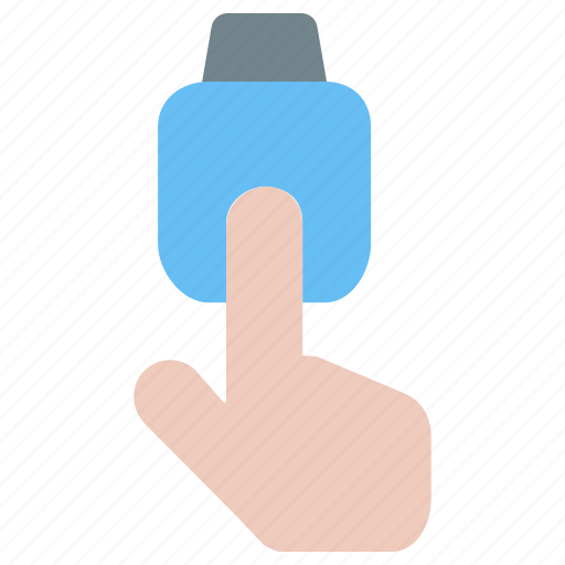 Touch, tap, finger, screen, hand, wristwatch, smartwatch icon - Download on Iconfinder