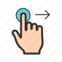 computer, finger, hand, right, sign, swipe, technology
