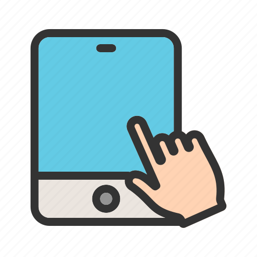 Computer, device, hand, mobile, tablet, technology, touch icon - Download on Iconfinder