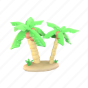 resort, palm, tree