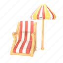 beach, chair