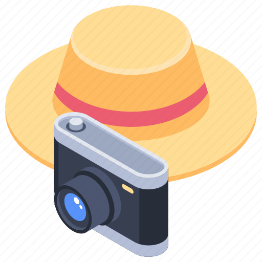 Camera, hat, holiday, photography, vacation icon - Download on Iconfinder