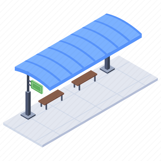 Bus stand, bus stop, bus terminal, local transport, waiting area icon - Download on Iconfinder