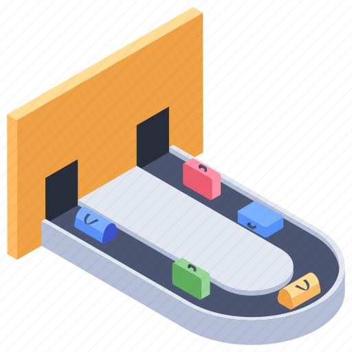 Airport security, baggage carousel, baggage check, baggage claim, luggage checking, luggage scanning icon - Download on Iconfinder