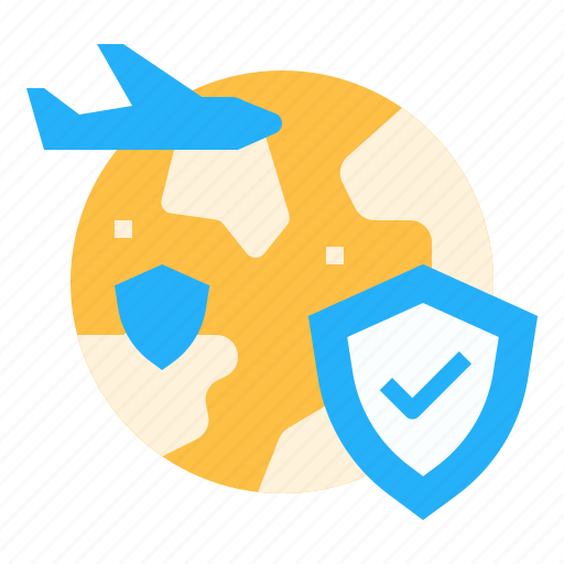 Flight, protection, route, travel, world icon - Download on Iconfinder