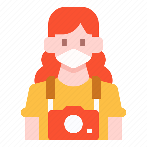 Avatar, backpack, camera, photographer, tourist, traveler, woman icon - Download on Iconfinder