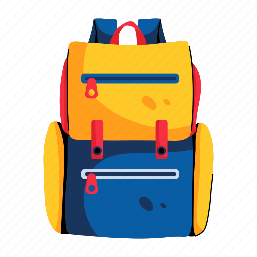 Backpack, bag, rucksack, daypack, knapsack, baggage, holdall icon - Download on Iconfinder
