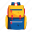 backpack, bag, rucksack, daypack, knapsack, baggage, holdall, equipment, accessory 
