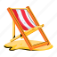 beach chair, sun chair, deck chair, lounge chair, sand chair 