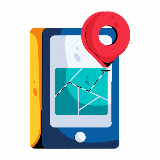 Mobile gps, mobile tracking, mobile navigation, tracking app, navigation app icon - Download on Iconfinder