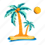 palm trees, coconut trees, beach trees, tropical trees, island trees 