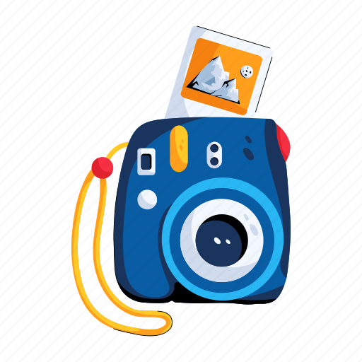 Polaroid camera, instant camera, capturing device, photography device, polaroid photography icon - Download on Iconfinder