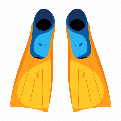 Scuba fins, diving fins, diving flippers, diving shoes, diving footwear icon - Download on Iconfinder