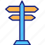 arrow signs, direction post, directional arrows, directions 
