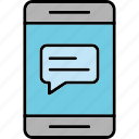 chat, communication, phone, software, talk, icon