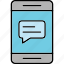 chat, communication, phone, software, talk, icon 