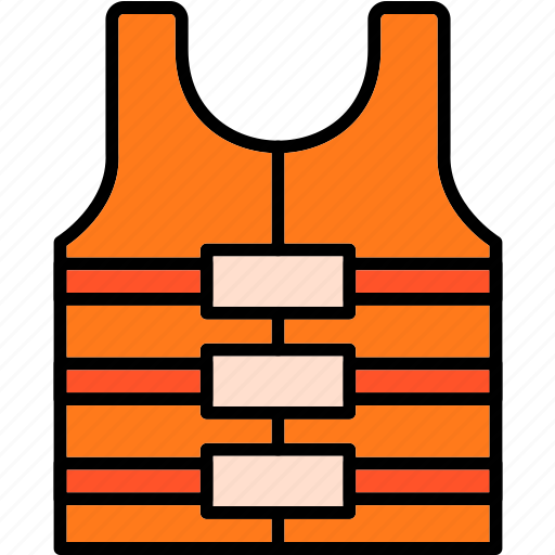 Life, jacket, vest, reflective, construction, safety, protection icon - Download on Iconfinder