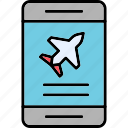 plane, ticket, booking, airplane, flight, holiday, icon