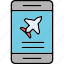 plane, ticket, booking, airplane, flight, holiday, icon 