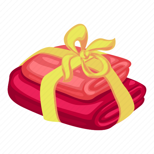 Cartoon, fashion, gift, spa, sport, stack, towel icon - Download on Iconfinder