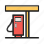 fuel, gas station, pump, refill, town, transportation, vehicle 