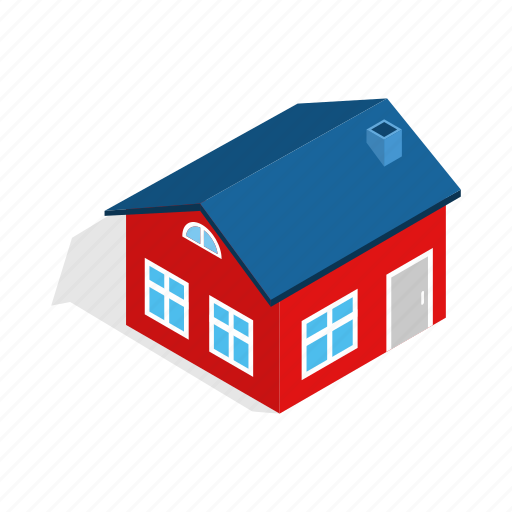 Attic, construction, estate, home, house, isometric, residential icon - Download on Iconfinder