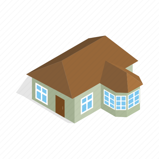 Home, house, isometric, residential, storey, veranda icon - Download on Iconfinder