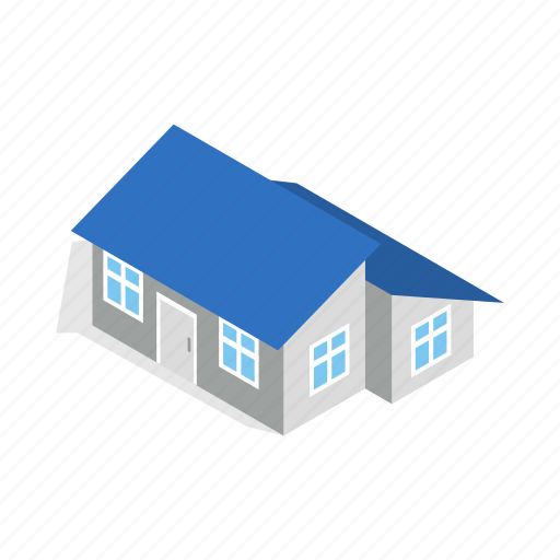 Annexe, construction, estate, home, house, isometric, residential icon - Download on Iconfinder
