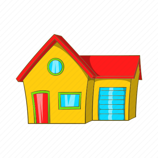 Building, cartoon, estate, home, house, real, town icon - Download on Iconfinder